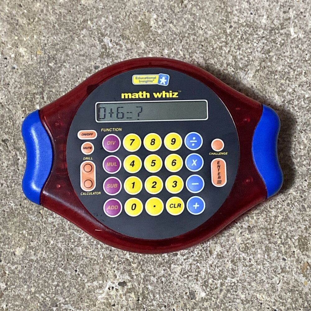 Educational Insights Math Whiz Handheld Electronic Educational Game EL-8899
